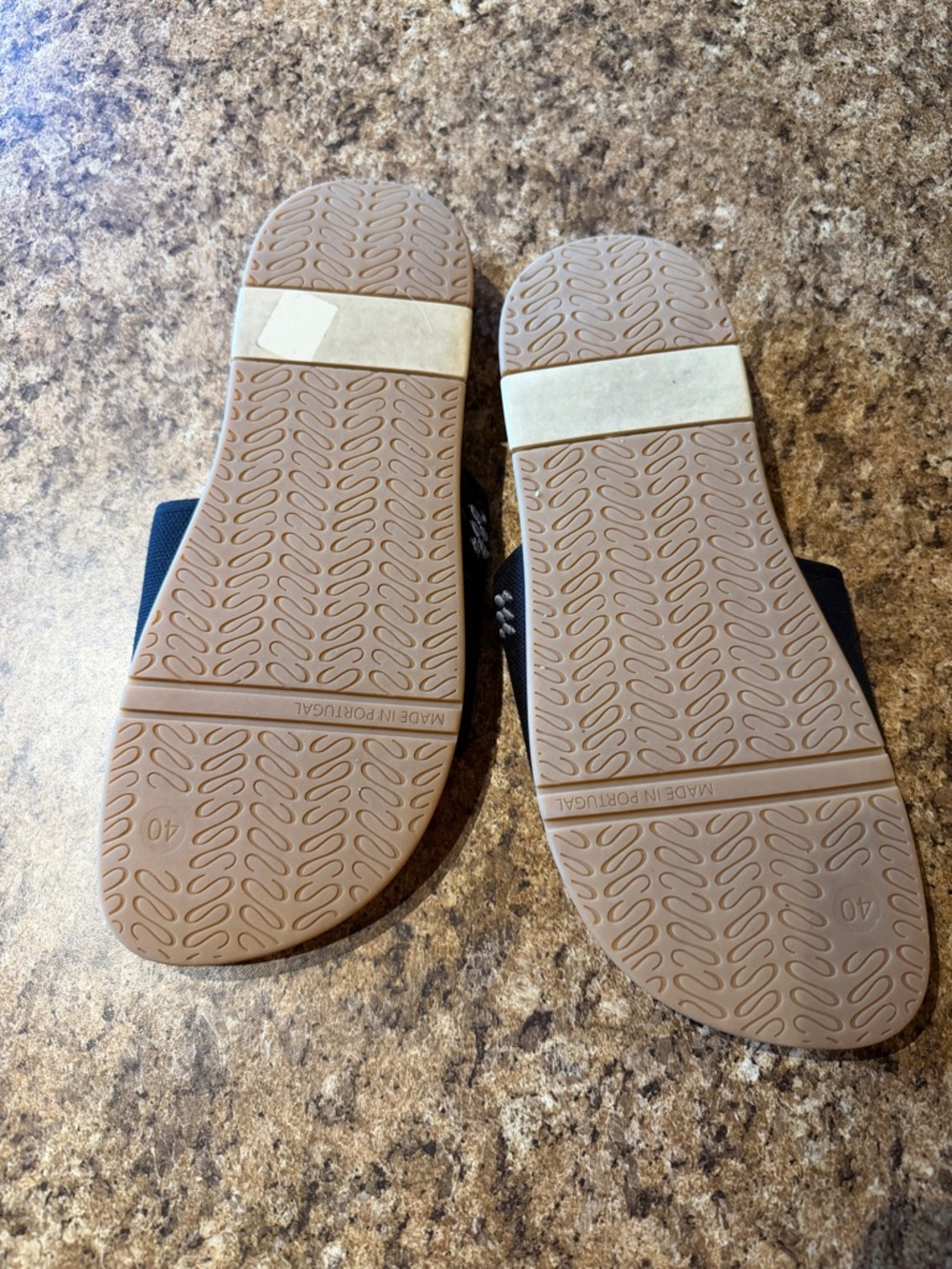 Black Slide Sandals with Wide Strap - Picture 2 of 2